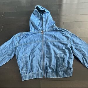 Justice Hooded Blue Jean Jacket